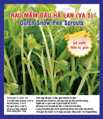 Hạt giống rau mầm đậu Hà Lan