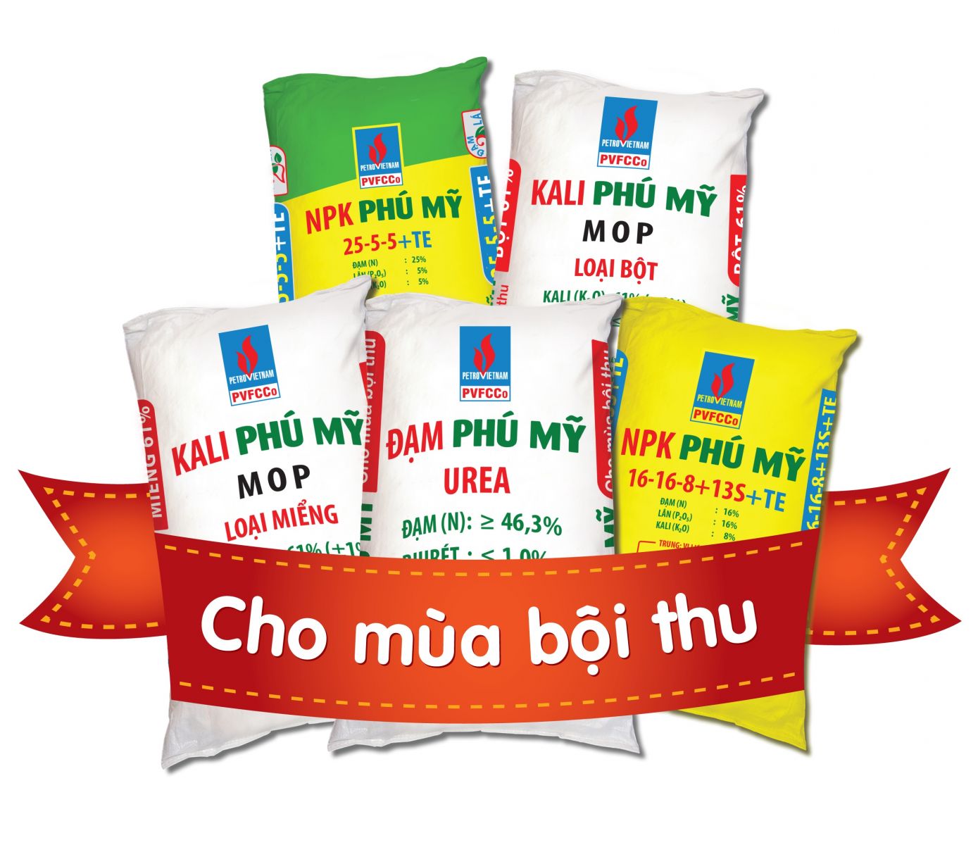 Bộ sản phẩm Phân bón Phú Mỹ